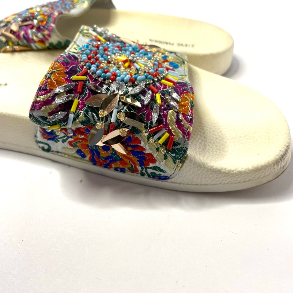 Steve Madden Multicolor Floral Slide Sandals - Picture 3 of 6